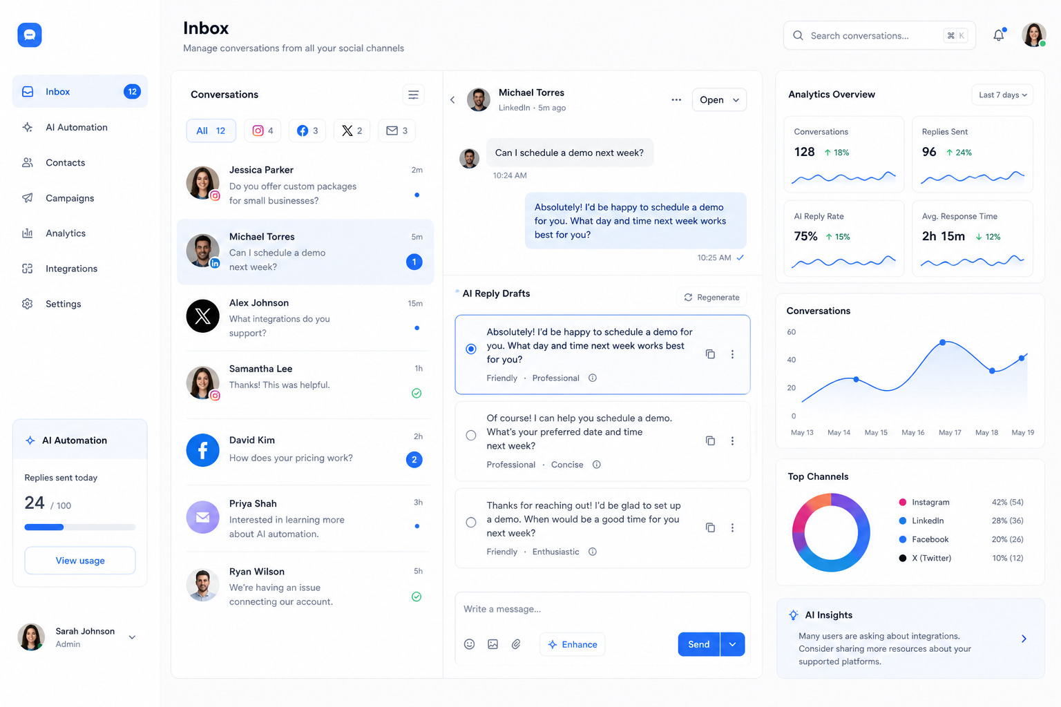 Meta Automation CRM + AI Sales
